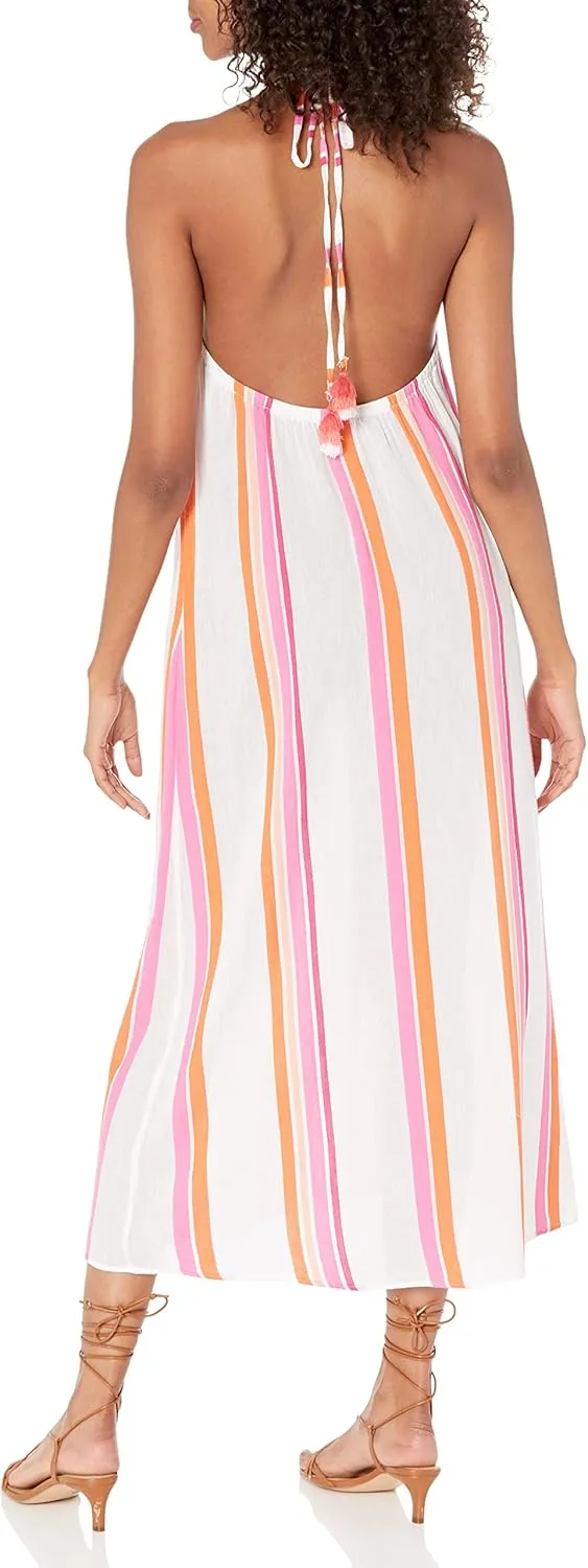 Trina Turk Women's Sweet Stripe Plunge Dress