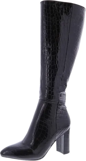 TruFox Womens Classic Tall Knee High Block Heel Fashion Boots