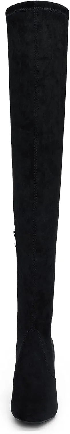 Vepose Women's 995 Over The Knee High Stylish Long 3.54Inch Square Toe Block Heel Boots