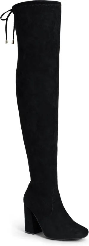 Vepose Women's 995 Over The Knee High Stylish Long 3.54Inch Square Toe Block Heel Boots