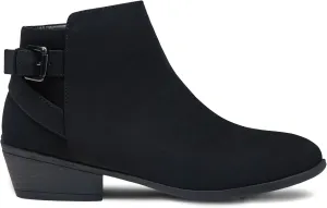 Vepose Women's Short Ankle Boots Low Heel, Western Cutout Perforated Booties