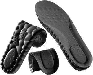 VivoFoot 2 Pair Memory Foam Insoles, Cloud Sole Pads, Anti-Fatigue Pain Relief Everyday Work Sport Running Comfort Shoe Insert, Cushion Replacement Filler, Trim to Fit for Men Women(US M7-11,Black)