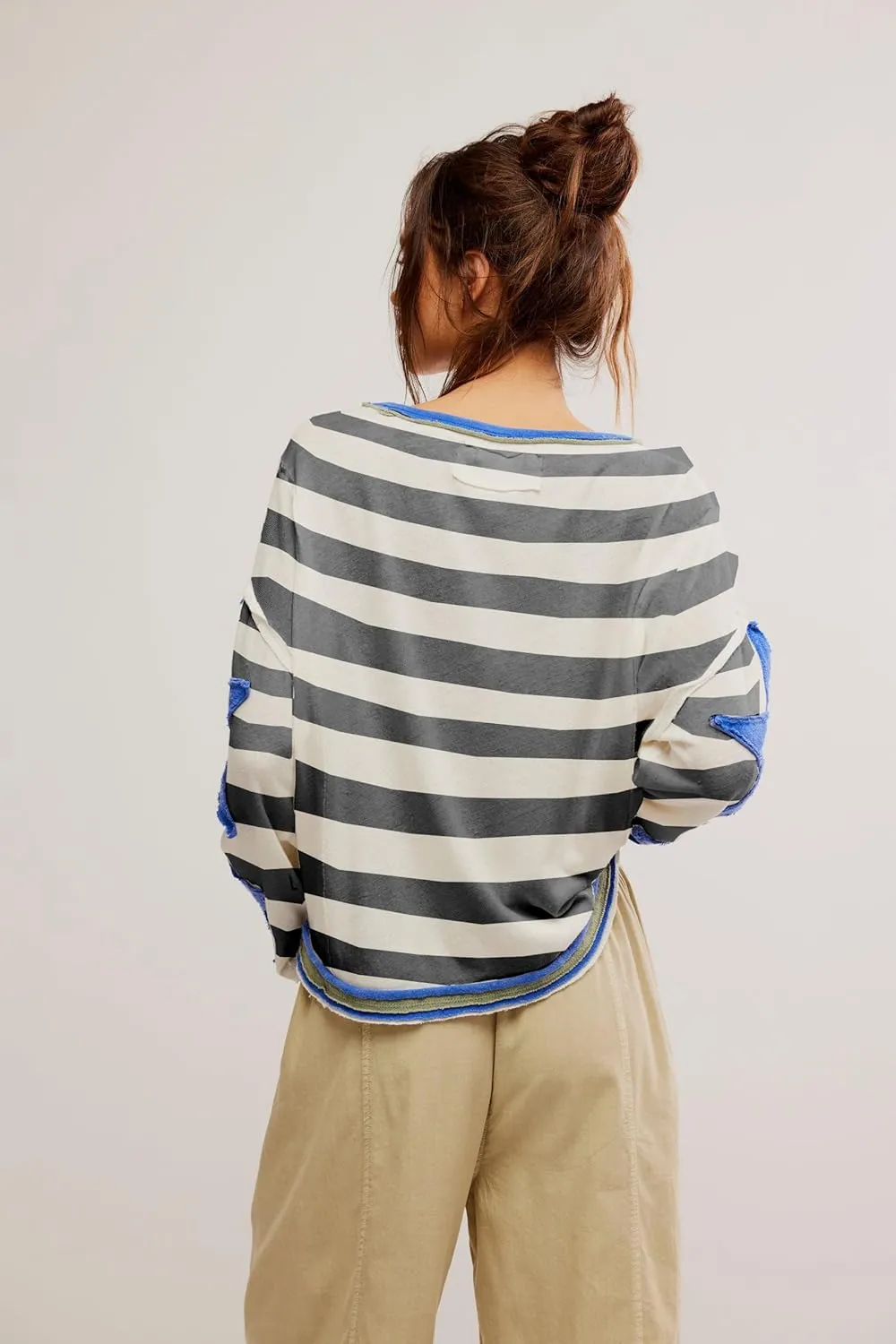 Women Oversized Graphic Sweatshirt Y2k Long Sleeve Vintage Crewneck Shirt Top Drop Shoulder Sweater Pullover