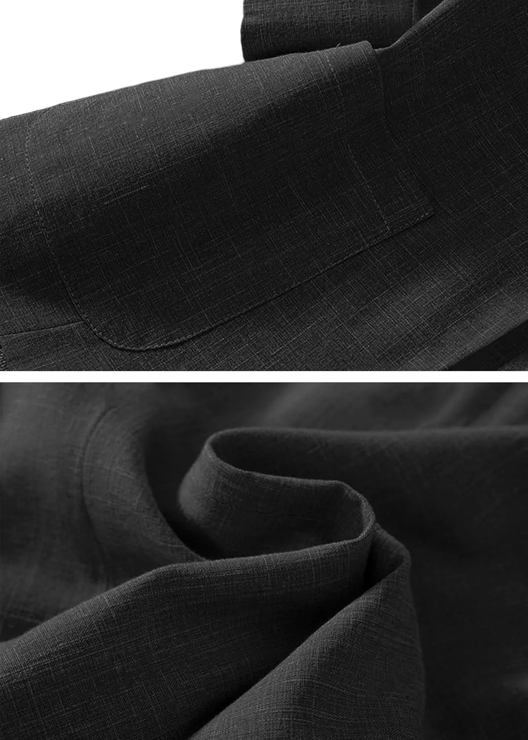 Women's 3/4 Sleeve Linen Blazer 2025 Summer Lightweight Fully-Lined Lapel Button Casual Work Jacket Pockets