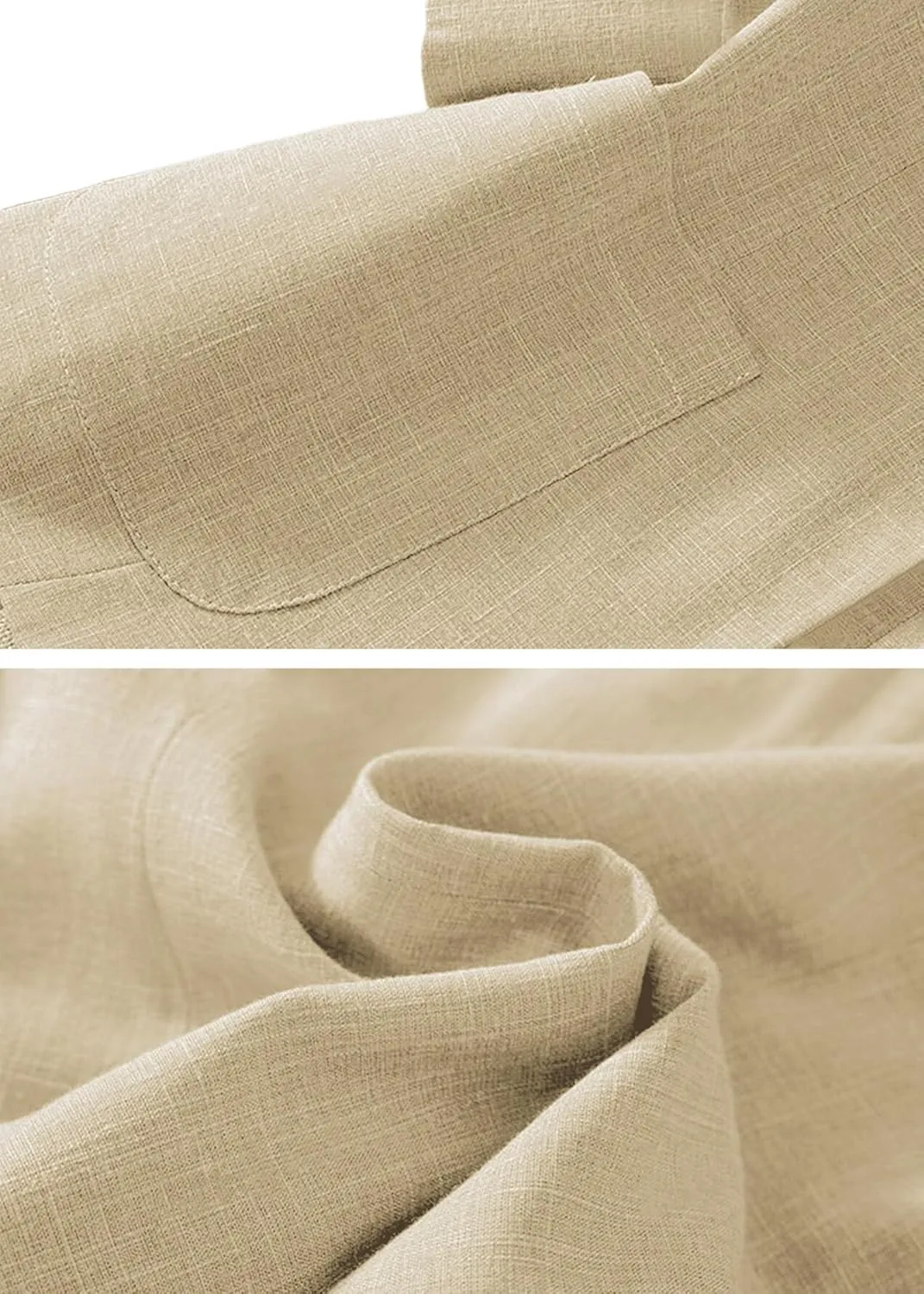 Women's 3/4 Sleeve Linen Blazer 2025 Summer Lightweight Fully-Lined Lapel Button Casual Work Jacket Pockets
