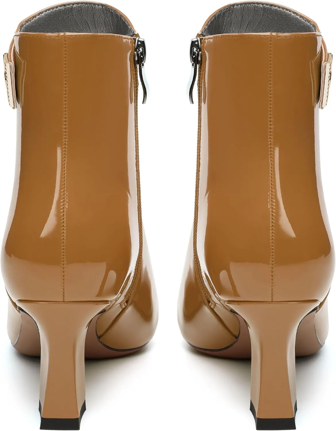 Women's ankle boots, mid heeled pointed fashion sexy boots, 2.5-inch slim high heels