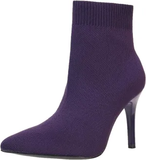 Women's Ankle Boots Stretch Elastic Knit Pointed Toe Stiletto Heel Breathable Fashion Sock Booties