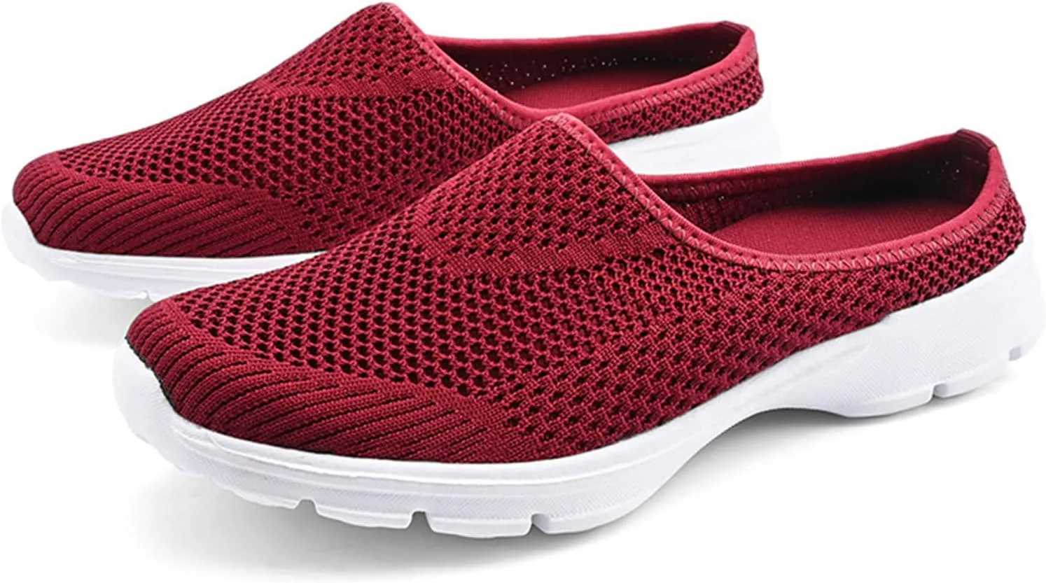 Women's Mules & Clogs Breathable Mesh Slippers 2025 Backless Walking Sneakers Comfortable Closed Toe Slides Non-Slip Hiking Shoes