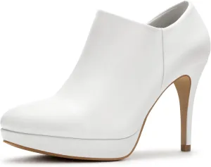 Women's Platform Booties Stiletto Ankle Boots High Heel Booties Winter Dress Shoes