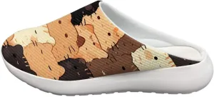 Womens Slip on Garden Clogs Shoes Casual Home Slippers Lightweight Soft Sneakers with Arch Support Size 5.5-13.5 White Sole