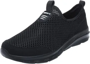 Womens Slip on Walking Shoes Comfort Lightweight Mens Running Shoes Wide Width Casual Shoes for Fall Chunky Sneakers Black Tennis Shoe Loafers Shoe