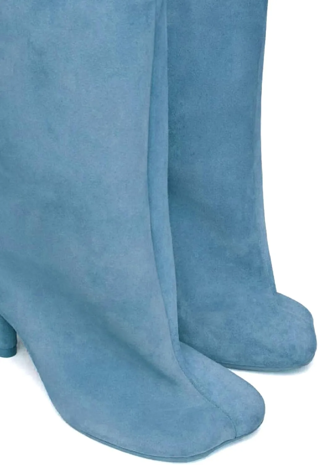 Yishaweiqi Camel Suede Knee High Boots for Women: Square Toe Stiletto Heel Long Tall Wide-Calf Comfortable Fall Boots